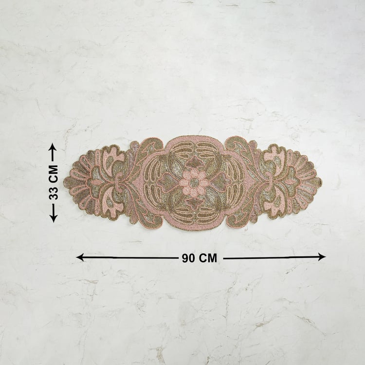 Moksha Beaded Table Runner - 33 x 90 cm
