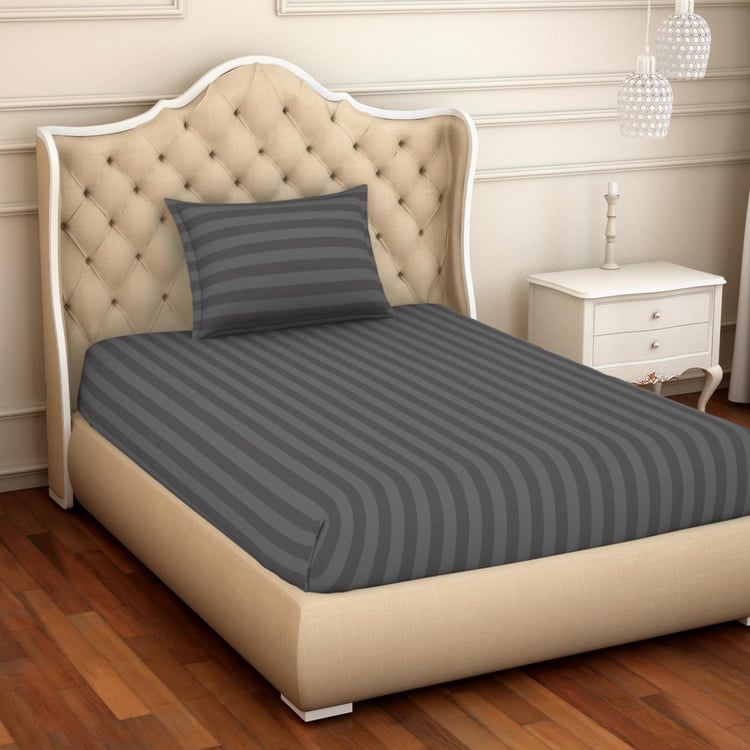 SPACES Skyrise Striped 2-Piece Single Bedsheet Set - 152 x 228 cm