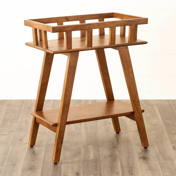 Poppy End Table - Brown