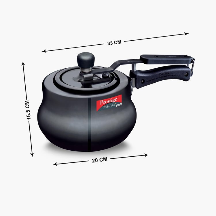 PRESTIGE Svachh Nakshatra Plus Black Aluminium Handi Pressure Cooker - 2L