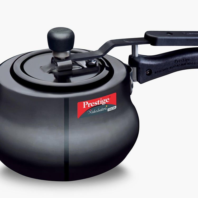 PRESTIGE Svachh Nakshatra Plus Black Aluminium Handi Pressure Cooker - 2L