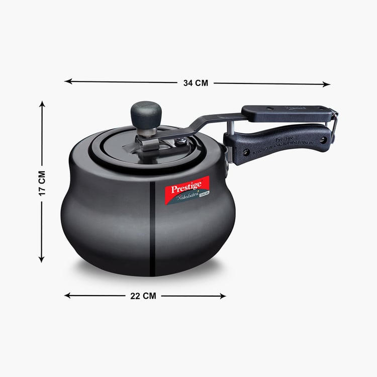 PRESTIGE Svachh Nakshatra Plus Black Aluminium Handi Pressure Cooker - 3L