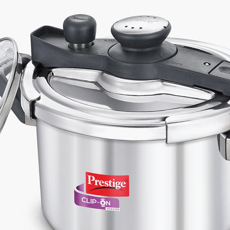 PRESTIGE Clip-On Svacch Pressure Cooker with Lid - 5 L