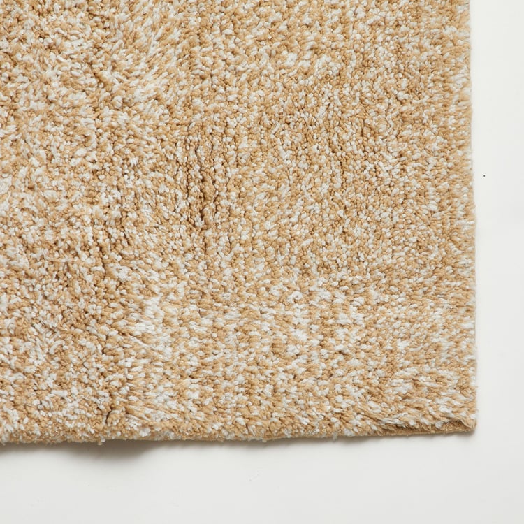 Pristine Textured Single Pc. Bath Rug - 45 cmL x 130 cmW - Polyester - Beige