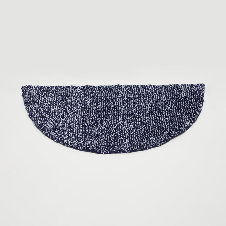 Pristine Solid Single Pc. Mat - 80 cmL x 80 cmW - Polyester - Blue