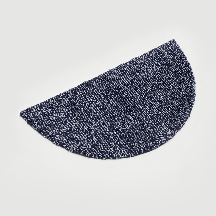 Pristine Solid Single Pc. Mat - 80 cmL x 80 cmW - Polyester - Blue