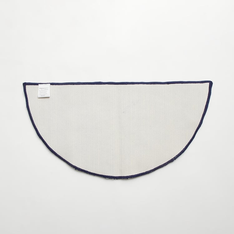 Pristine Solid Single Pc. Mat - 80 cmL x 80 cmW - Polyester - Blue