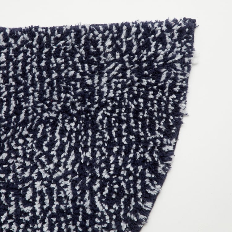 Pristine Solid Single Pc. Mat - 80 cmL x 80 cmW - Polyester - Blue