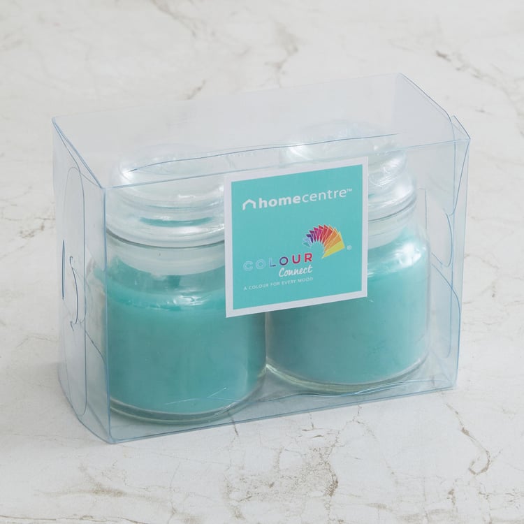 Colour Connect Set of 2 Blueberry Scented Jar Candles