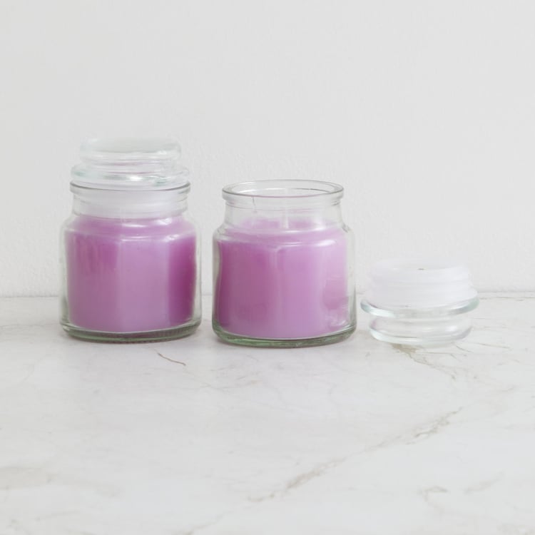Colour Connect Set of 2 Lavender Scented Jar Candles