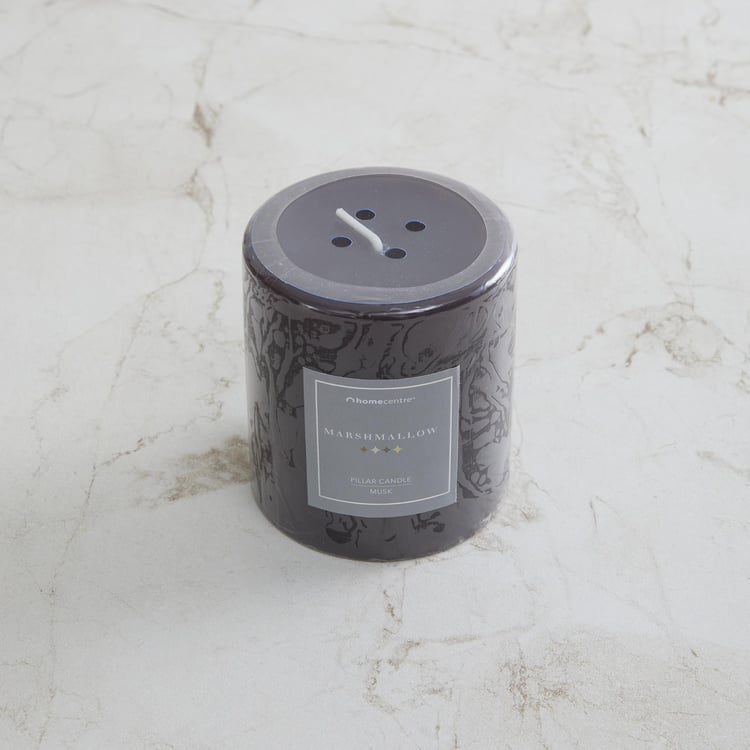 Marshmallow Musk Scented Pillar Candle