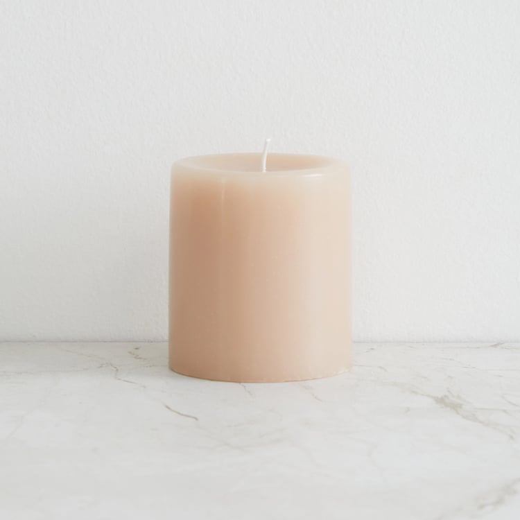 Marshmallow Cedarwood Scented Pillar Candle