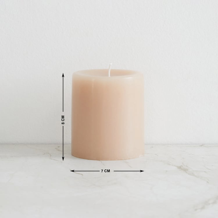 Marshmallow Cedarwood Scented Pillar Candle