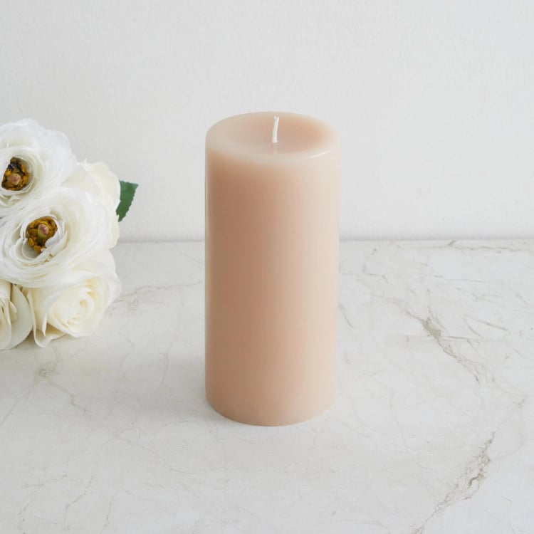 Marshmallow Cedarwood Scented Pillar Candle