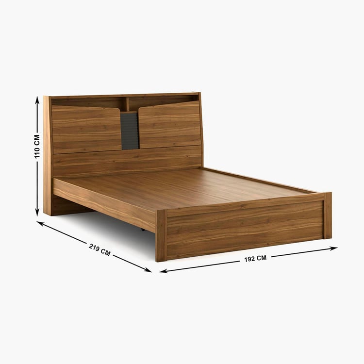 Quadro Flex King Bed - Brown
