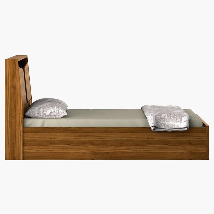 Quadro Flex King Bed with Box Storage - Brown