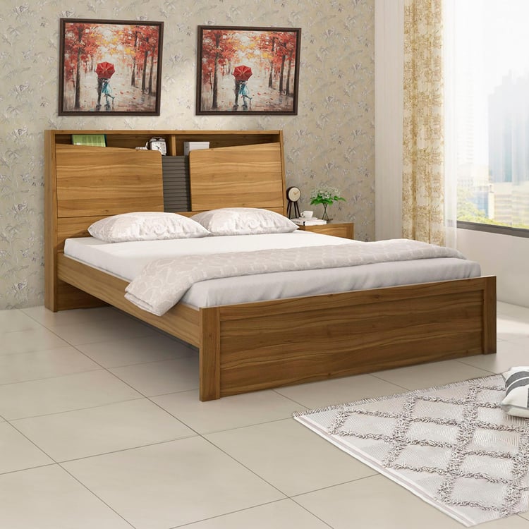 Quadro Flex Queen Bed - Brown