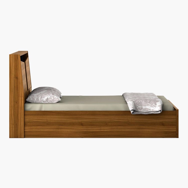 Quadro Flex Queen Bed with Box Storage - Brown