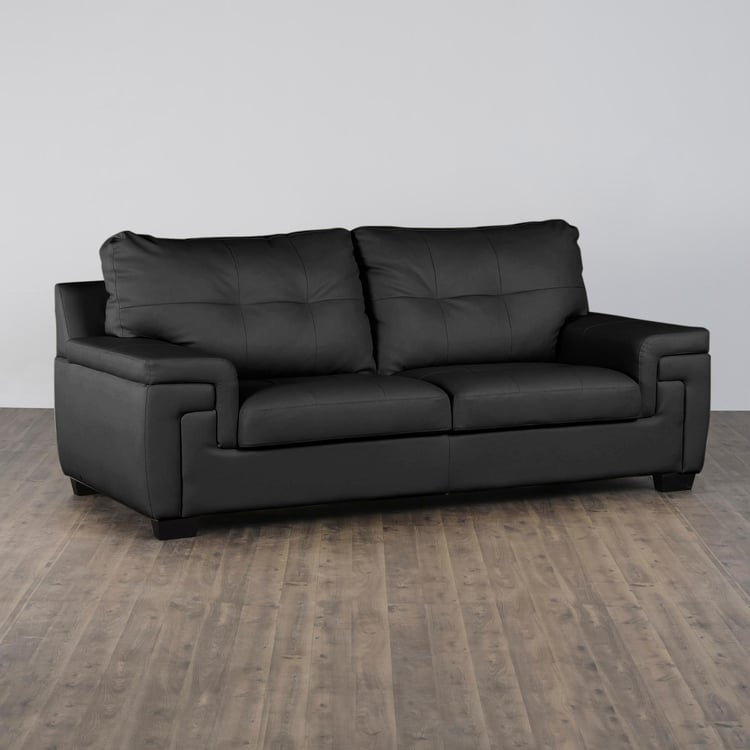 Kassel 3-Seater Sofa - Black