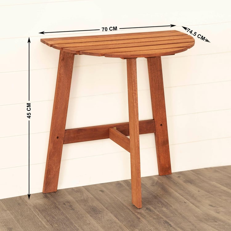 Juliet Solid Wood Wall Table - Brown