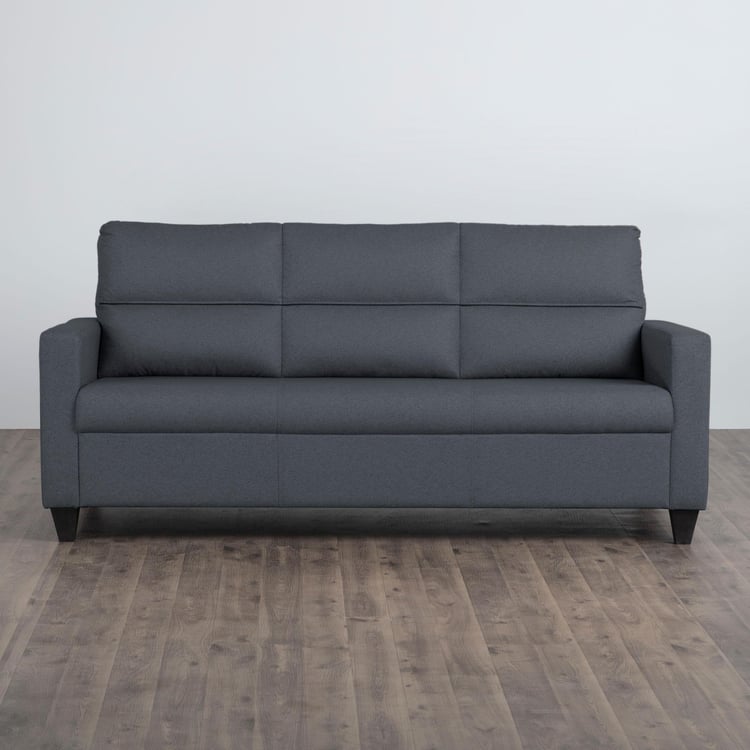 Helios Clary Fabric 3-Seater Sofa - Grey