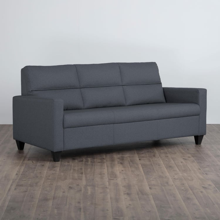 Helios Clary Fabric 3-Seater Sofa - Grey