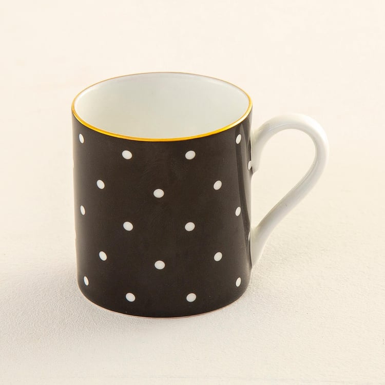 Andrey Polka Dot Bone China Cup and Saucer