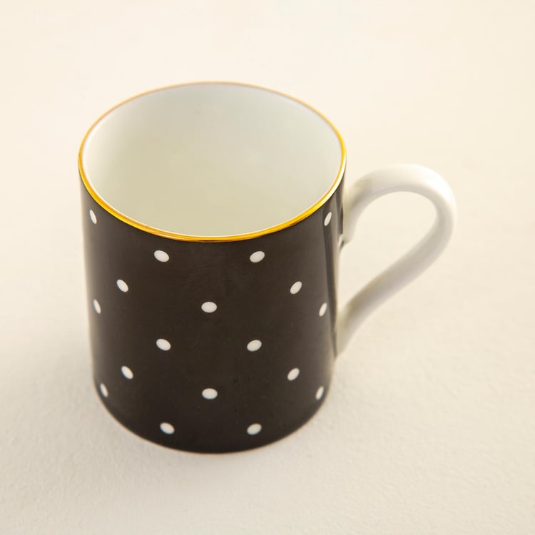 Andrey Polka Dot Bone China Cup and Saucer