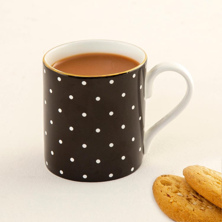 Andrey Polka Dot Bone China Mug- 400ml