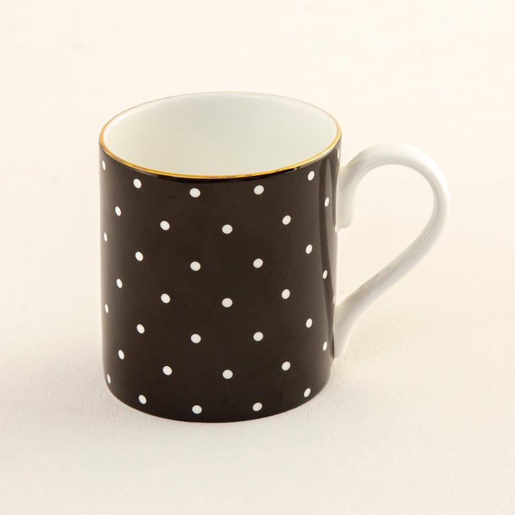 Andrey Polka Dot Bone China Mug- 400ml