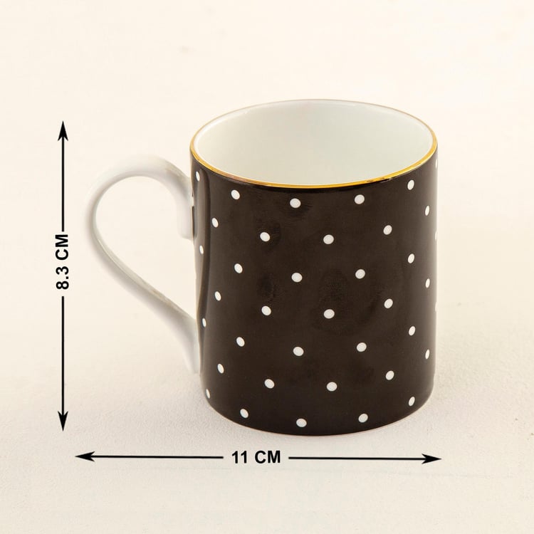 Andrey Polka Dot Bone China Mug- 400ml
