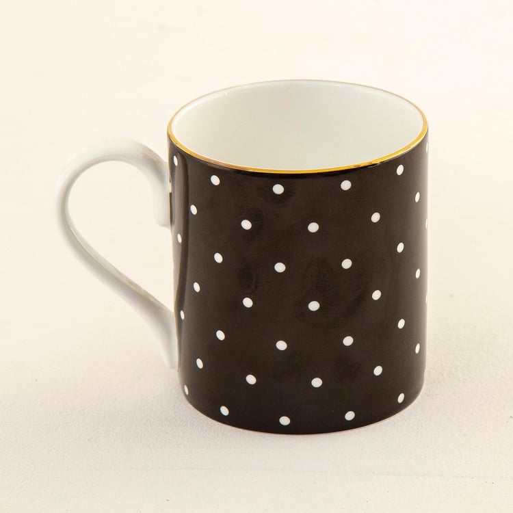 Andrey Polka Dot Bone China Mug- 400ml
