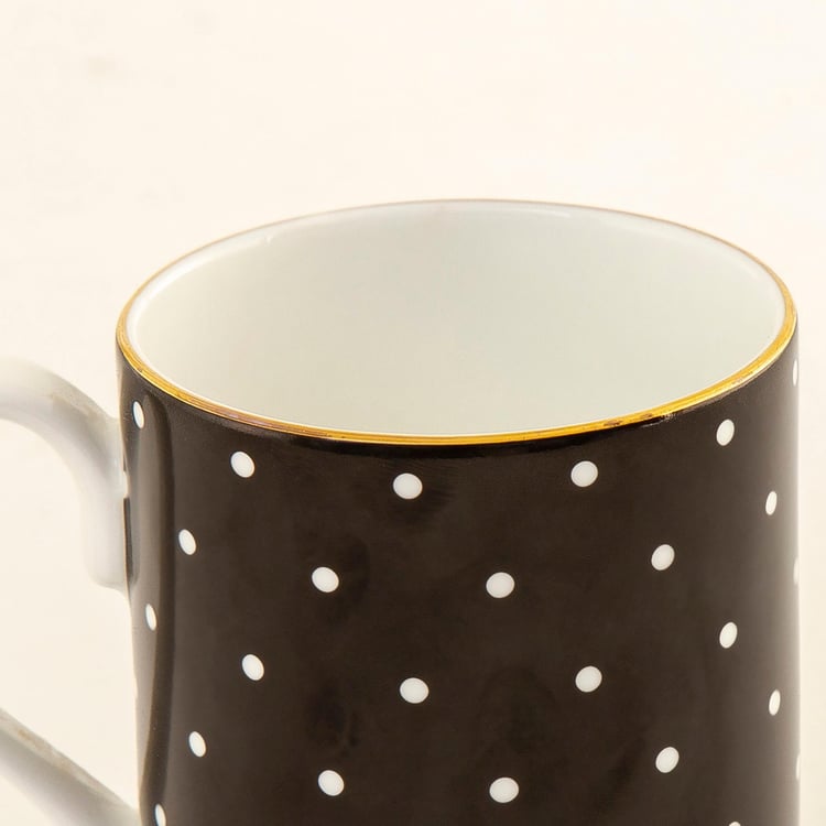 Andrey Polka Dot Bone China Mug- 400ml