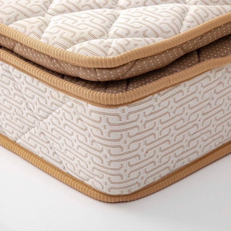 Restomax Pro Beige 6+1-Inch Bonnel Spring Single Mattress With Pillow Top - 90x190cm