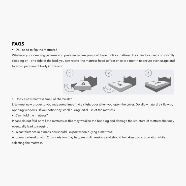 Restomax Pro 6+2 Inches Bonnel Spring Memory Foam Queen Mattress with Box Top, 150x195cm - Beige