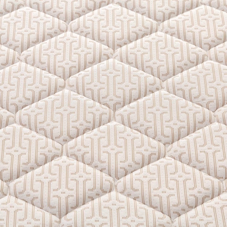 Restomax Pro Beige 6+2-Inch Bonnel Spring Memory Foam Single Mattress With Box Top - 90x190cm