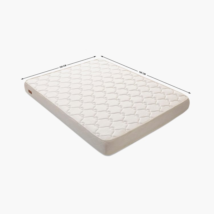 Restofit Ultima 6-Inches Orthopaedic Coir King Mattress with Bonded Foam, 180x195cm - White