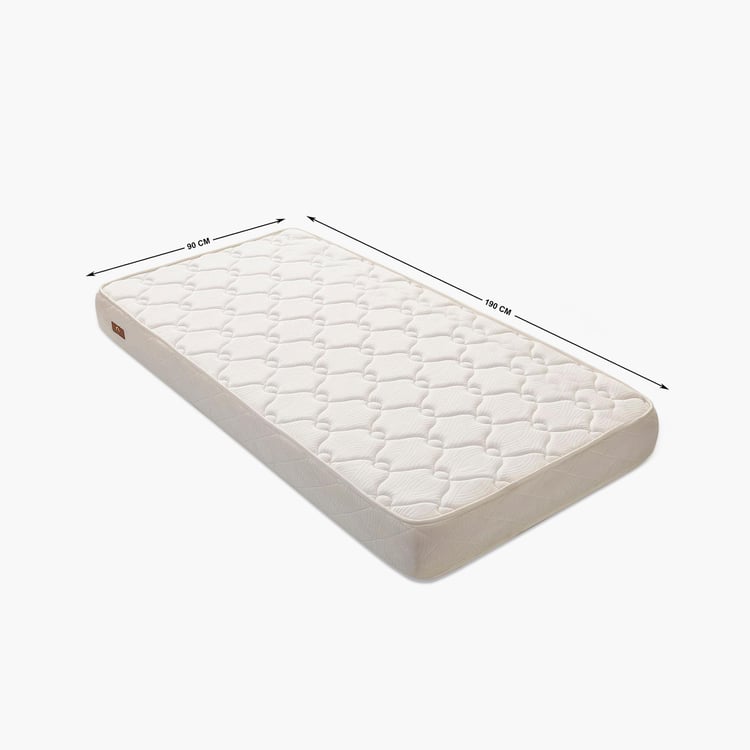 Restofit Ultima White 6-Inch Orthopedic Coir Single Mattress With Bonded Foam - 90x190cm