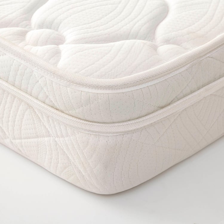 Restofit Ultima 4+2 Inches Orthopaedic King Mattress with HR Foam, 180x195cm - White