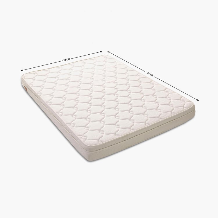 Restofit Ultima 4+2 Inch Orthopaedic Teen Mattress with HR Foam, 120x195cm - White