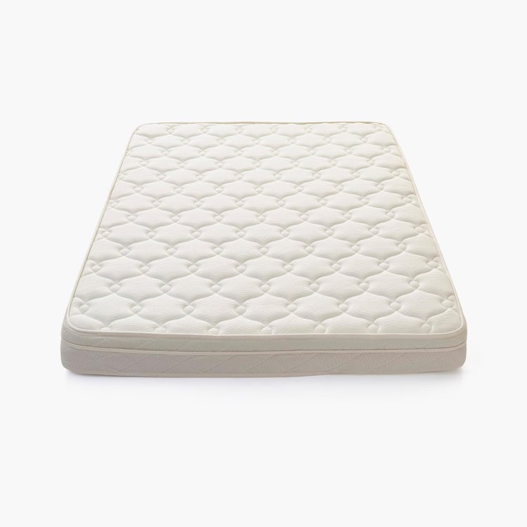 Restofit Ultima 4+2 Inch Orthopaedic Bonded Foam Teen Mattress with Memory Foam, 120x195cm - White