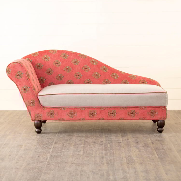 Majesta Printed Chaise - Red