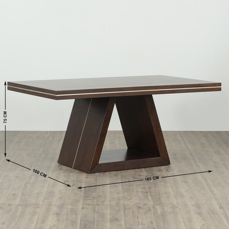 New Valencia Dining Table - Brown-Without Chair
