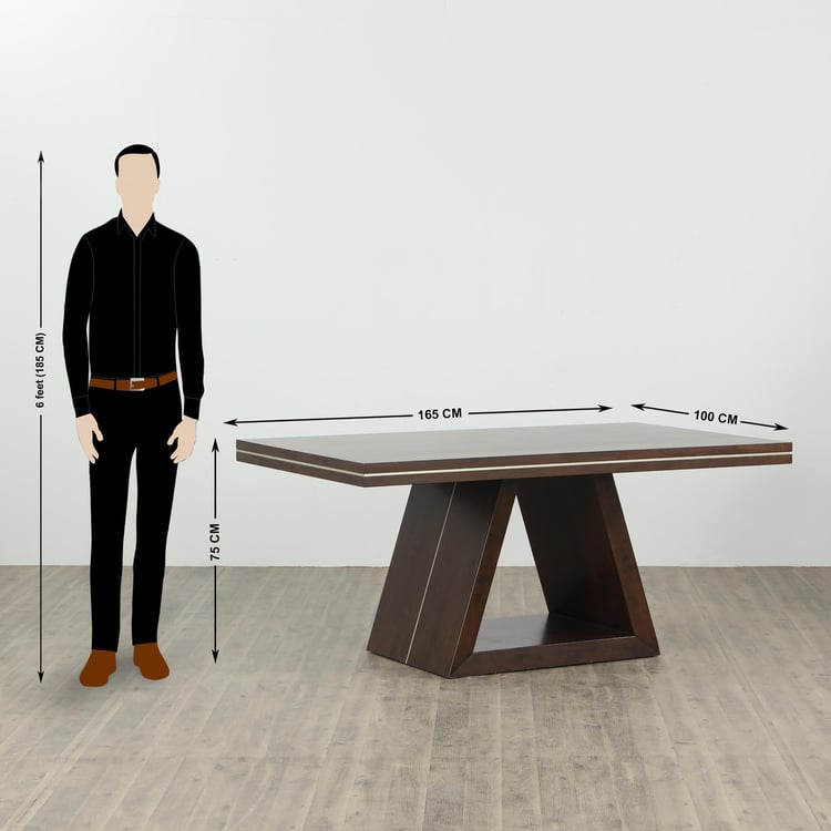 New Valencia Dining Table - Brown-Without Chair