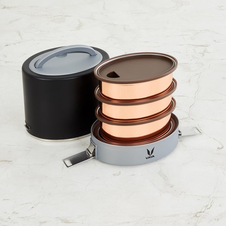 Vaya Tyffyn Two-Tier Lunch Box with Bagmat
