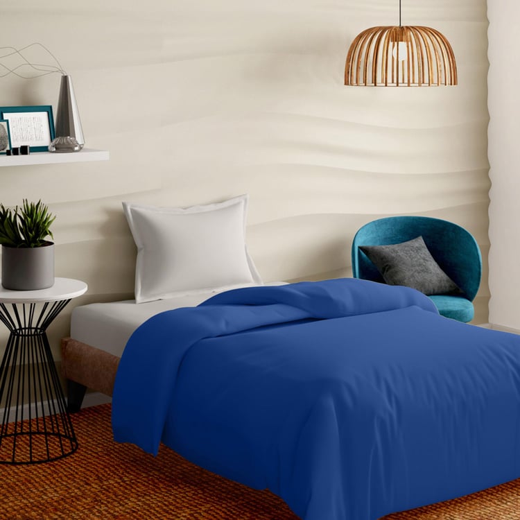 PORTICO Supercale Classic Blue Single Bed Bamboo Duvet Cover