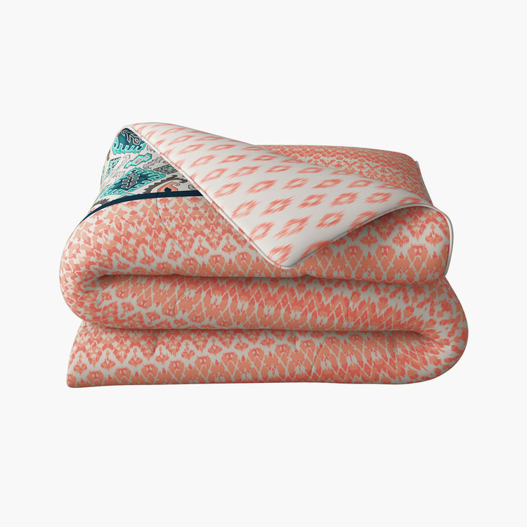 PORTICO Shalimaar Multicolour Printed Cotton Single Bed Comforter - 120GSM