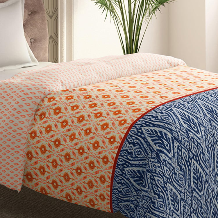 PORTICO Shalimaar Multicolour Printed Cotton Single Comforter - 120GSM