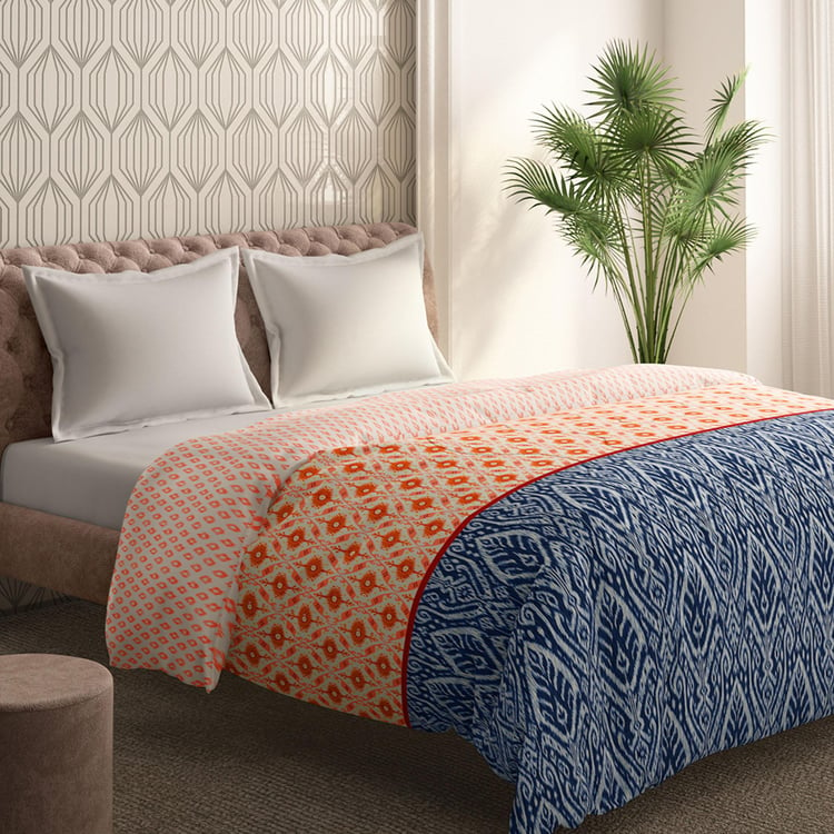 PORTICO Shalimaar Multicolour Printed Cotton King Comforter - 120GSM