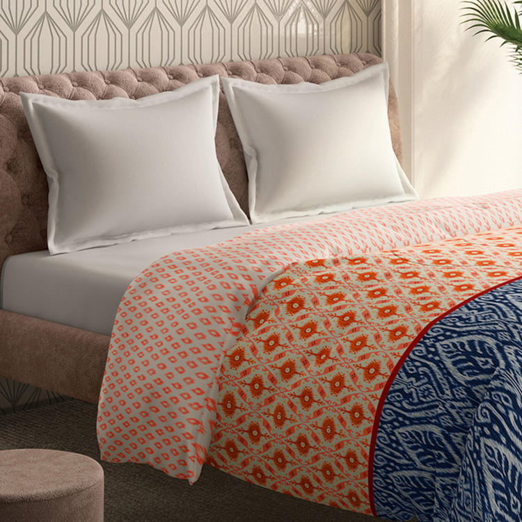 PORTICO Shalimaar Multicolour Printed Cotton King Comforter - 120GSM